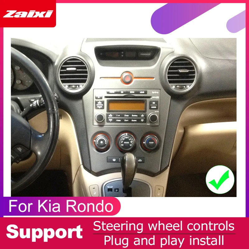 Автомобильный мультимедийный плеер ZaiXi Android 2 din Автомагнитола для Kia Rondo 2006 ~ 2011 с