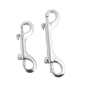 

2Pcs Scuba Diving Double End Snap Hooks Buckle Metal Clip Size 115mm/90mm