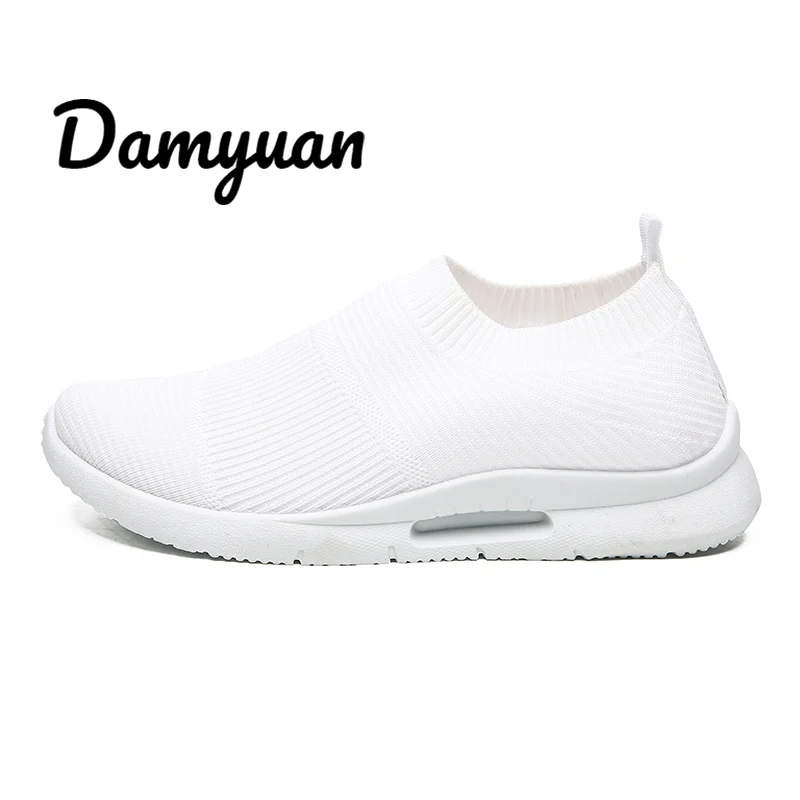 Damyuan/; женская обувь; кроссовки на плоской подошве; спортивная обувь для мужчин и женщин; обувь для влюбленных; Новая модная обувь; Повседневная легкая обувь - Цвет: 7732 White