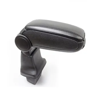 

Black Leatherette Center Console Storage Box Armrest for Ford Transit Connect 2014 +