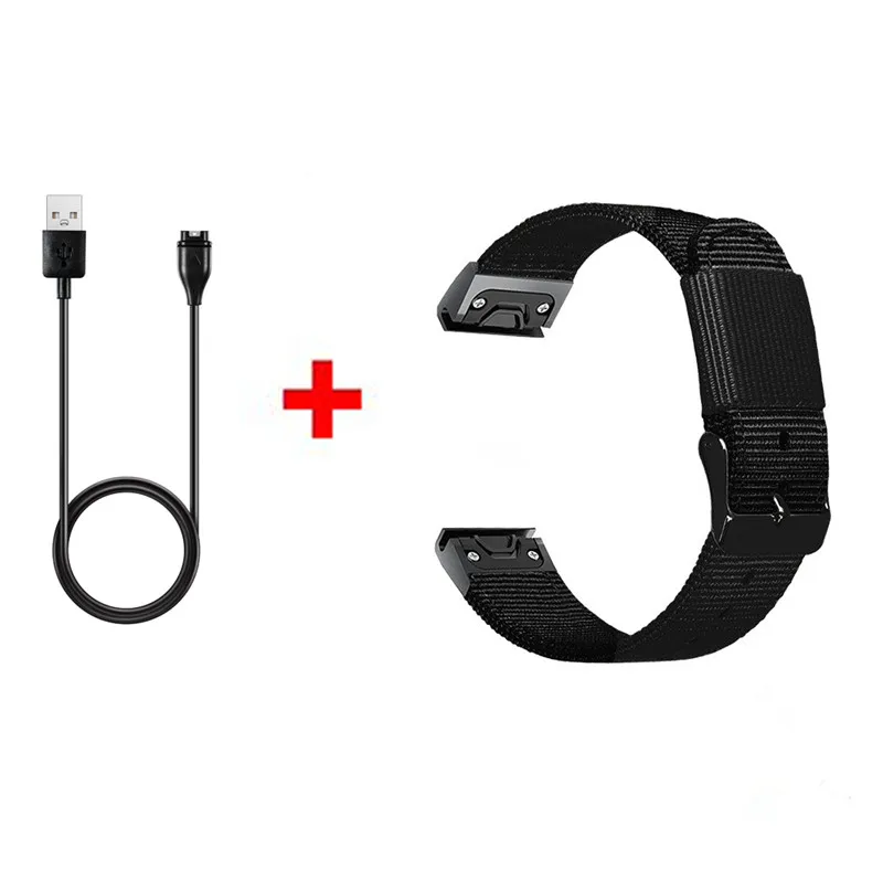 Color12 3в1 USB кабель зарядное устройство для Garmin Fenix 5X5 5S Plus 3 3 HR Forerunner 935 ремешок быстросъемный наручный ремешок для часов Garmin Fenix - Цвет: Color12