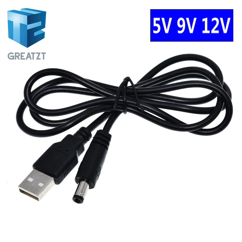 GREATZT Usb Power Boost Line Dc 5v To 9v / 12v Step Up Module Converter Adapter Cable 2.1x5.5mm Plug | Электронные компоненты и
