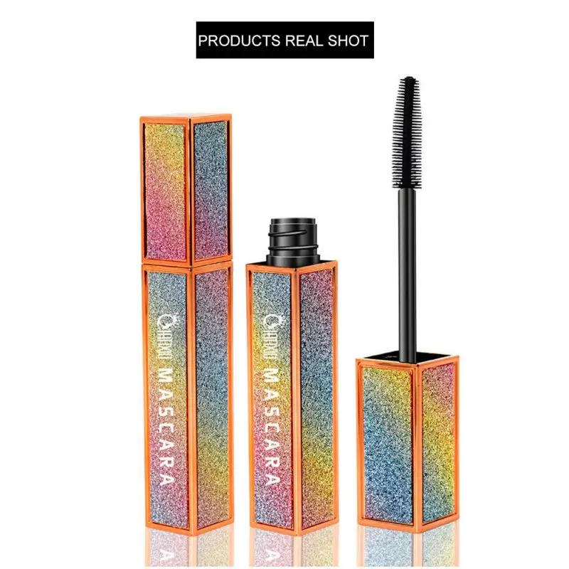 Starry Shiny Mascara Long-lasting Waterproof Smudge-proof Natural Slender Mascara Eyelash Makeup
