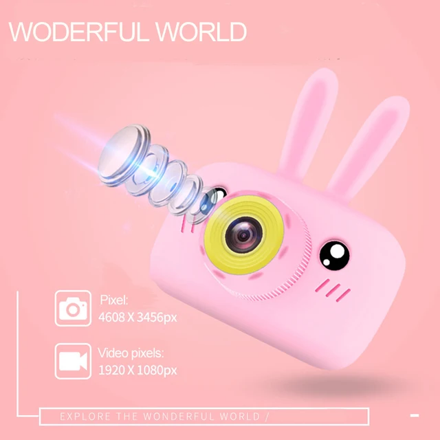Cartoon Digital Camera Kids Toys Children Creative Educational Toy Photography Training Accessories Girl Boy Baby Birthday Gift 2