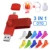 Изготовленный на заказ логотип Красочный OTG 2.0 USB Flash Drive 8GB 16GB 32GB 64GB USB Stick Pen Drive High Speed Pendrive для Смартфона/Ноутбука
