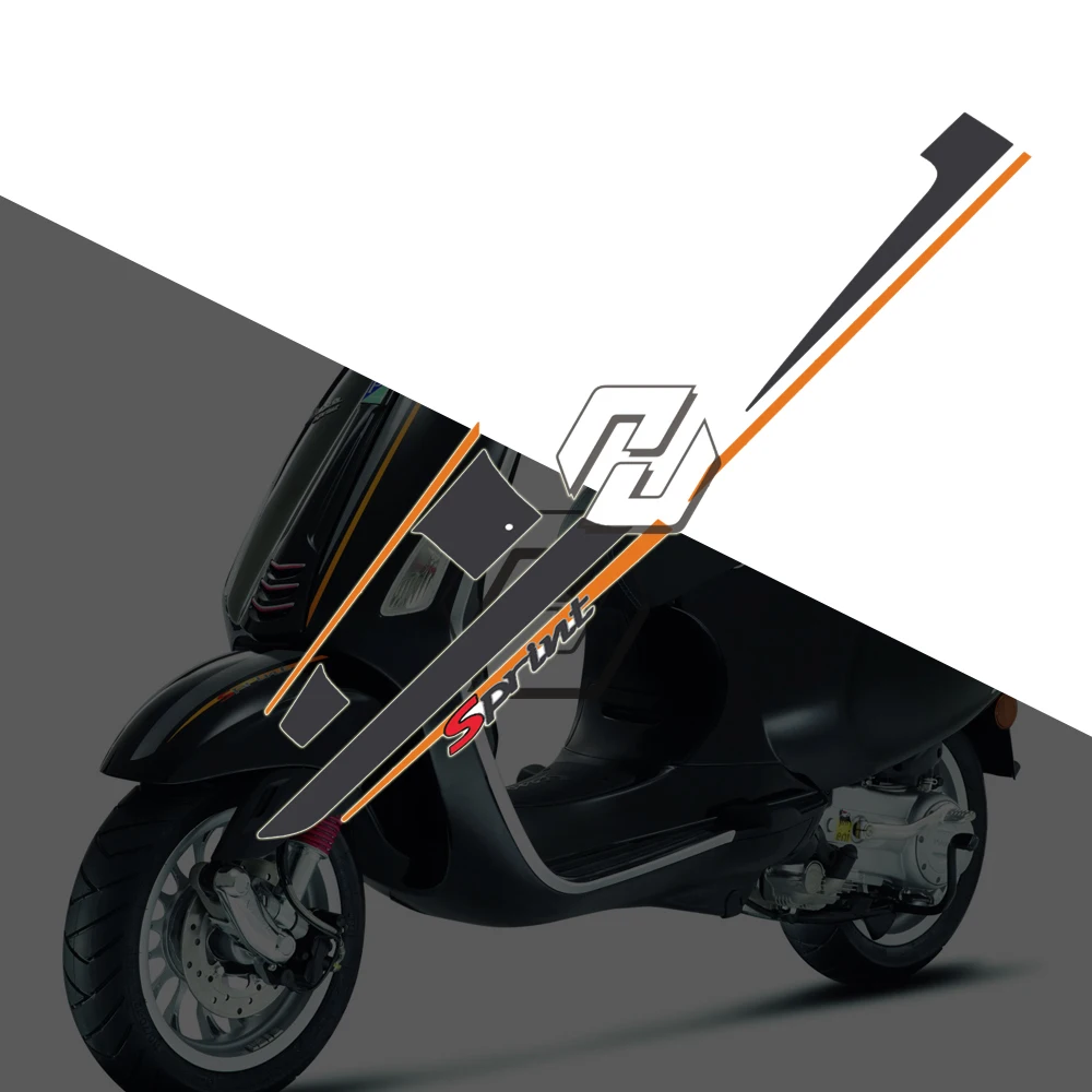 Motorcycle Decals Sport Sticker Case for Piaggio Vespa Sprint 50 150 2018-2020 диск здоровья sport elite se 2020 красно