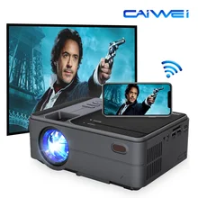 CAIWEI мини портативный Wifi проектор беспроводной HD USB поддержка 1080P Airplay Miracast для iOS Android телефон планшет ТВ DVD ноутбук