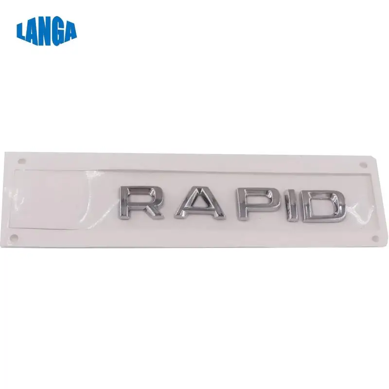 

32D853675 для Skoda Rapid 2013 надпись, 3D Автомобильная наклейка, наклейка с задним логотипом, хромированная эмблема