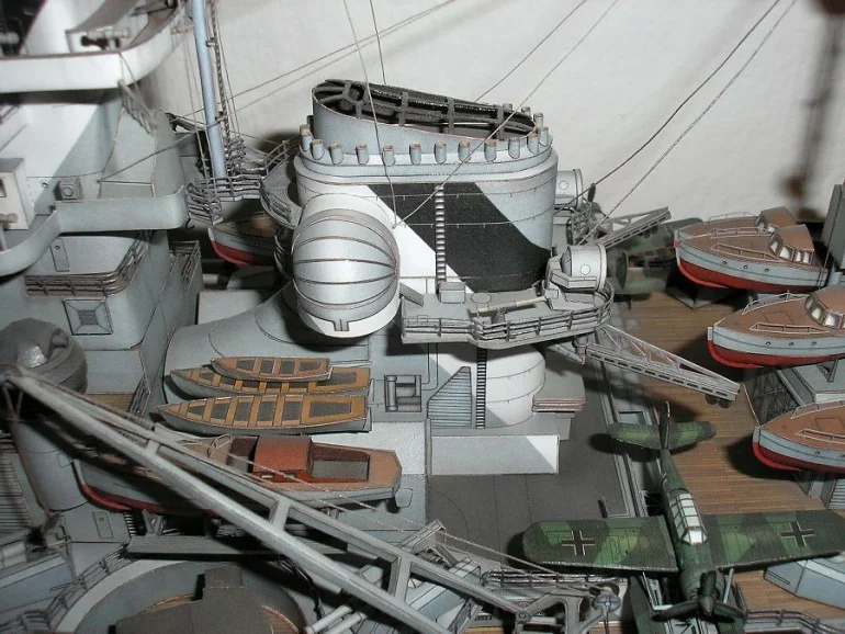 1/200 1/280 Вторая мировая война Германия Bismarck GPM182 полная версия Бумажная