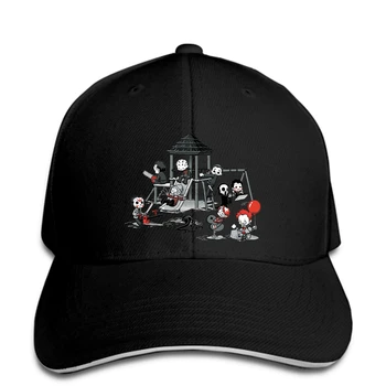 

Men's Men Baseball Cap Maniac Park Horror Movie Theme Park Jason Clown Saw Halloween Funny Artsy Snapback Cap Women Hat Peaked