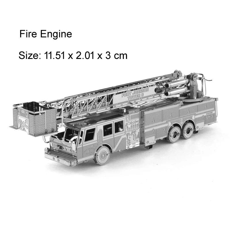 

3D DIY Metal Model Jigsaw Retro Car Steam Fire Engine Taxi Locomotive Cable Car Assemble Model Toys For Kids gifts Puzzle Toys