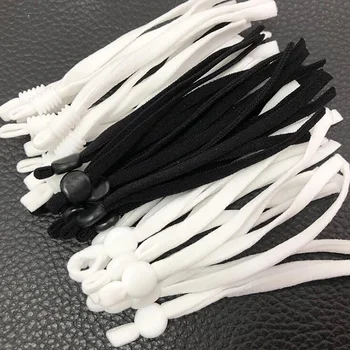 

10 Pieces Adjustable Elastic Buckle Band Cord Stretch String For DIY Mouth Mask Accessory Sewing Stretch Rope