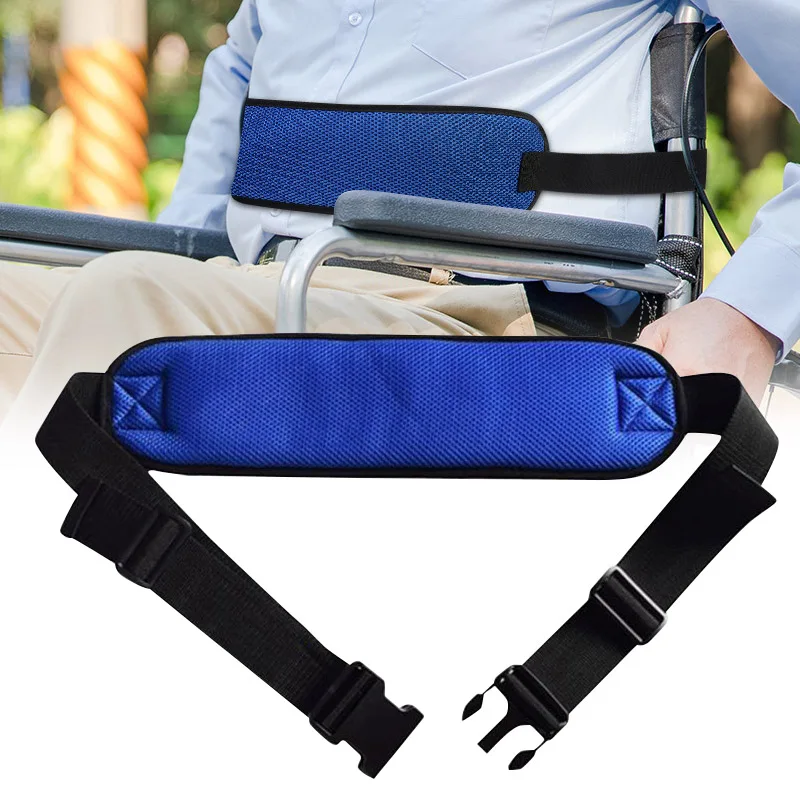 

Adjustable Wheelchair Seat Belt Thicken Breathable Comfortable Cushion Straps Elderly Patients Safety Harness Braces Supports