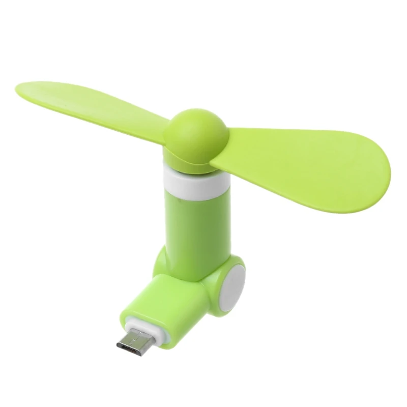 Вентилятор с поворотом на 180 градусов Micro USB для телефонов Samsung Xiaomi Huawei Android