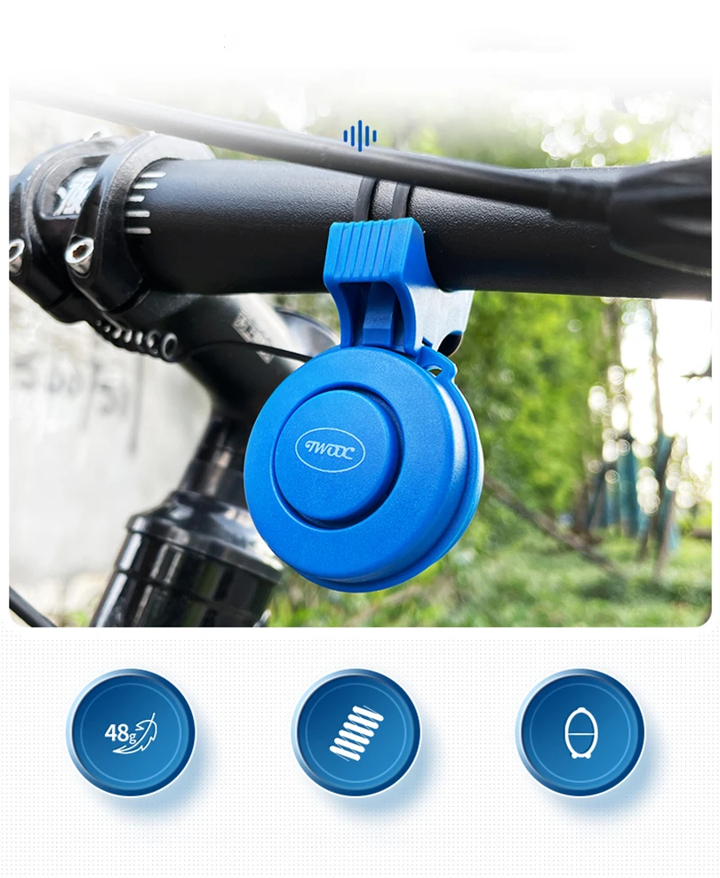 LumiHorn Klaxon de vélo, klaxon de vélo avec projecteur large