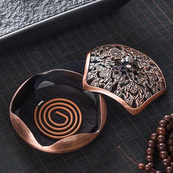 

2020 Portable Incense Burners Holder Copper Incense Stick Holder Metal Craft Handmade Censer Office Home Decoration Gift