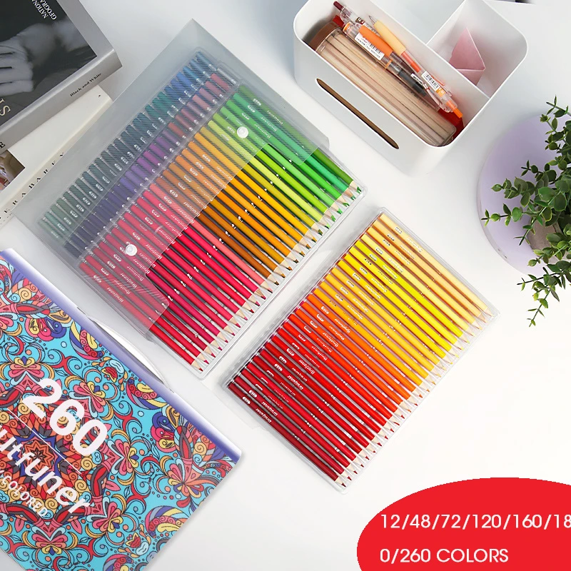 Brutfuner 80 Colors Oil Pastel Colored Pencil Sketch Bright Color Nontoxic Color Pencil For