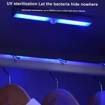 

2 in 1 USB rechargeable uvc lamp sterilizer infrared sensor cabinet lamp uv lamp sterilizer uv sterilizer uvc lamp