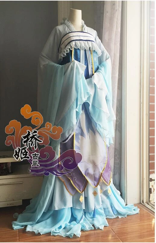 

Game Miracle Nikki lotus Chinese traditional style Dress accessories Cosplay Costume halloween costume for women custom made