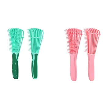 

Detangling Brush for Curly Hair, Hair Detangler, Afro Textured 3A to 4C Kinky Wavy, for Wet/Dry/Long Thick Curly Hair, Exfoliati