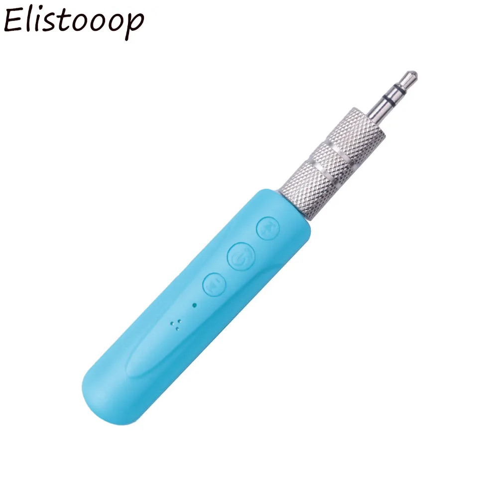 Bluetooth приемник автомобильный Bluetooth AUX 3,5 мм музыка Bluetooth аудио приемник для гарнитуры вызов Авто адаптер - Название цвета: Blue
