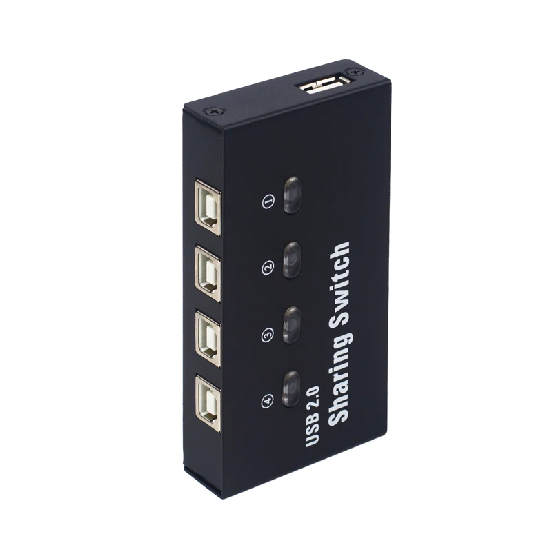 4 порта usb переключатель ручной селектор USB переключатель принтера 4 в 1 из четырех ПК общий доступ 1 USB устройство U диск клавиатура мышь