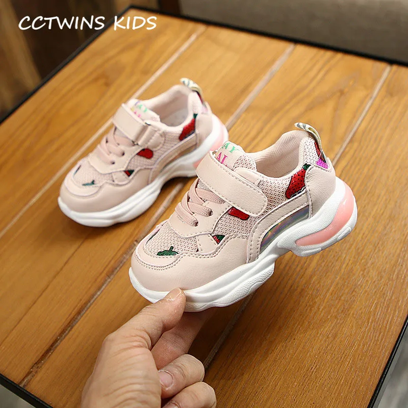 Розовый CCTWINS/детская обувь; коллекция года; сезон весна; модная детская обувь; Светодиодный свет; Брендовые повседневные кроссовки для мальчиков; спортивные кроссовки для девочек; Светодиодный 116 - Цвет: Розовый