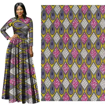 

Ankara African Real Wax Fabric 100% Cotton 2020 New Printed Wax Fabric For Women Party Dress Diy Sewing Crafts