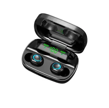 

TWS Earphone Bluetooth 5.0 Wireless Dual In-Ear Earphone Digital Display Stereo Sports Waterproof Portable Headphones