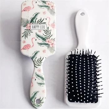 

Cute Cartoon Hair Comb Detangling Hair Brush Scalp Massage Comb Salon Hairdressing Straight Curly Hairbrush Women Paddle Brush