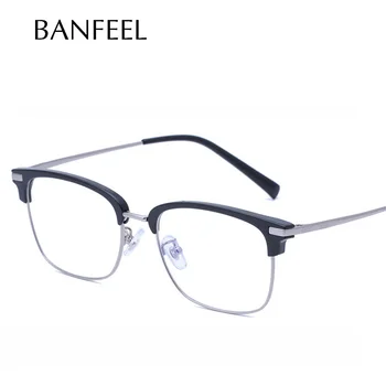 

Titanium Glasses Frame Men Ultralight Retro Square Myopia Prescription Eyeglasses New Half Rim Optical Frame Japan Eyewear