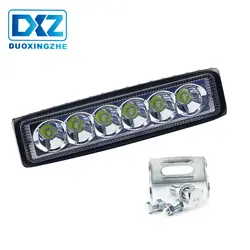 DXZ 1 шт. светодиодный барный фонарь светодиодный рабочий свет 12 в 18 Вт 4x4 грузовик прожектор для мотоциклов прожектор для вождения