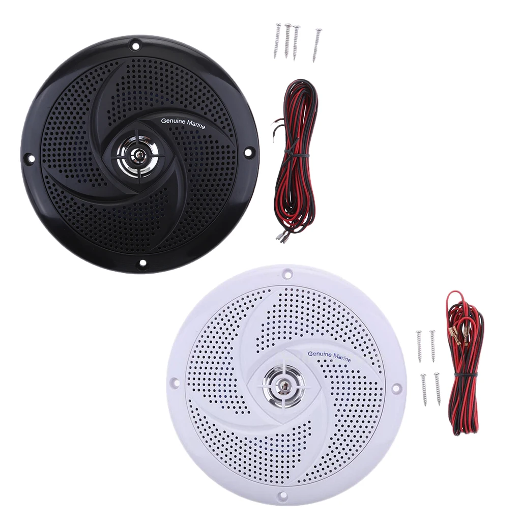 2 Pieces Waterproof Speaker Sound Auto Modified Horn Round Flush Fitting