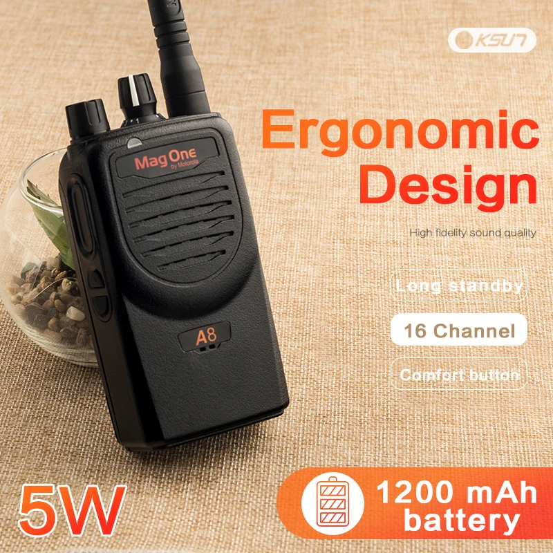 Walkie Talkie Mag One A8 VHF 150-174MHz 5W Portable Two-Way