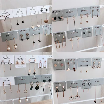 

30 Paris/lot fashion classical mix random style women alloy earring lot jewelry wholesale 200729-55