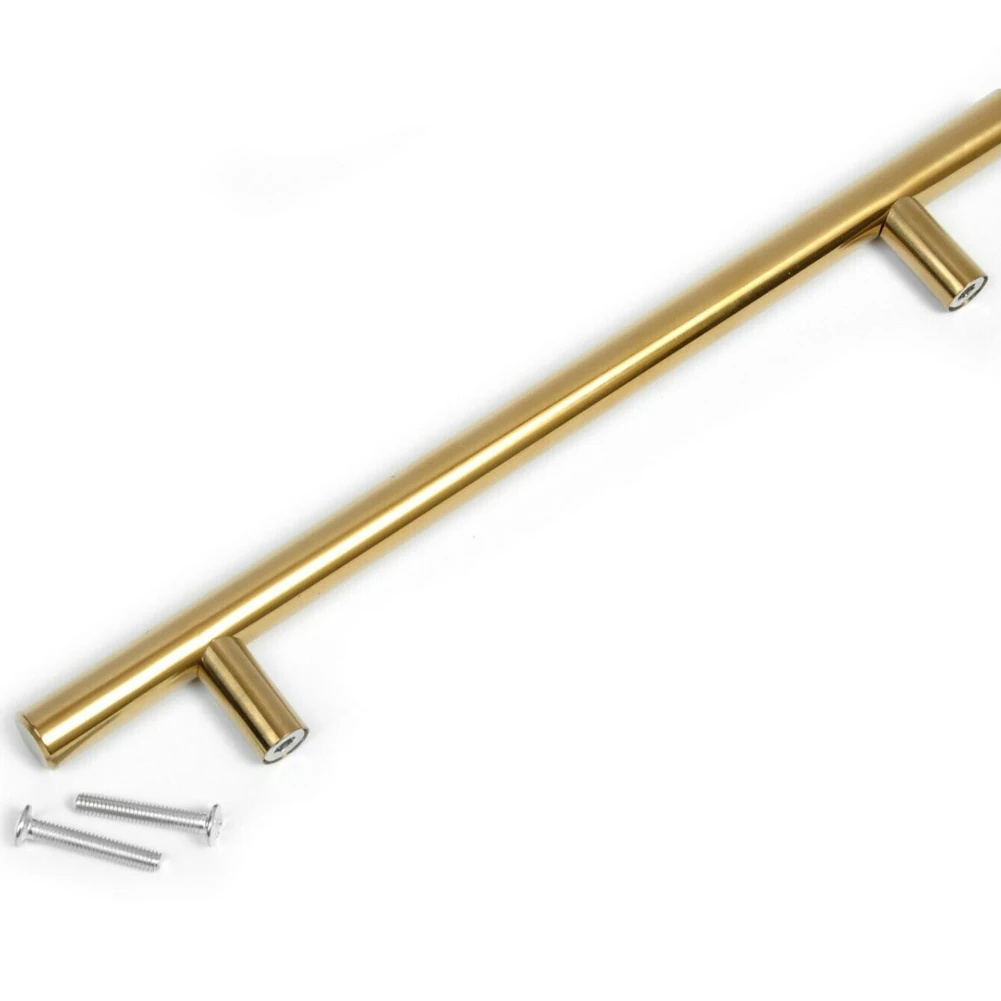 Новейшая Т-образная дверная ручка 96-192 мм отверстия для кухонного шкафа ящика