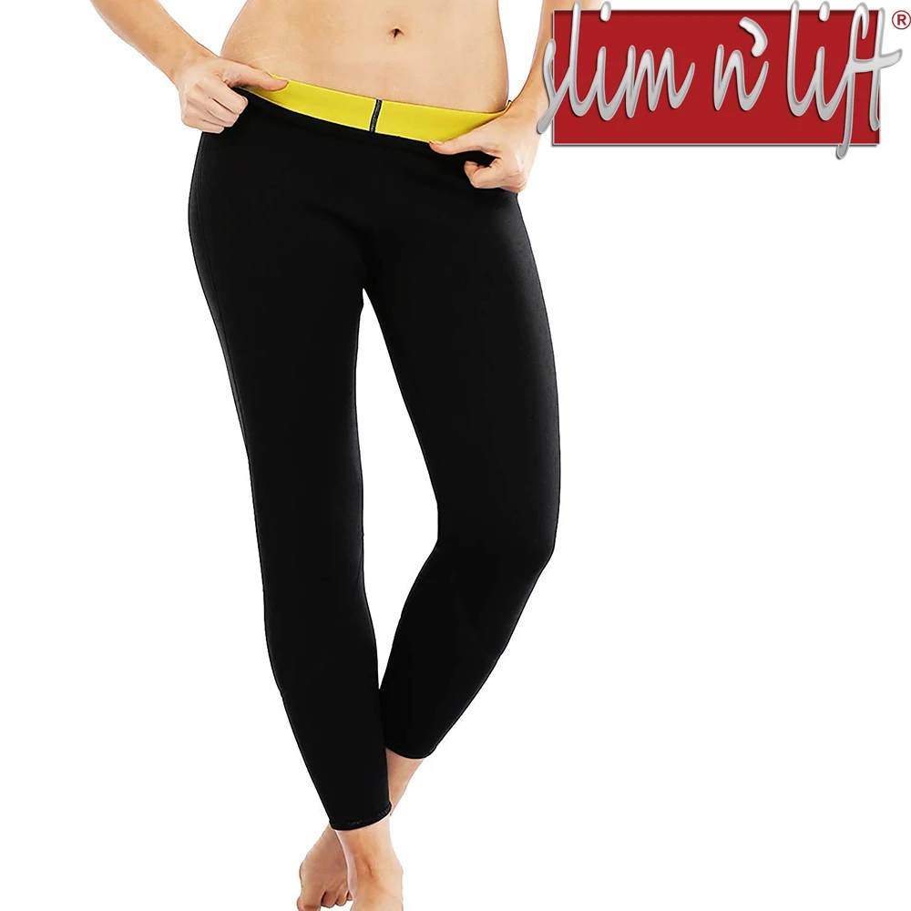 Женские неопреновые стройнящие длинные штаны формирователь пота компрессионные