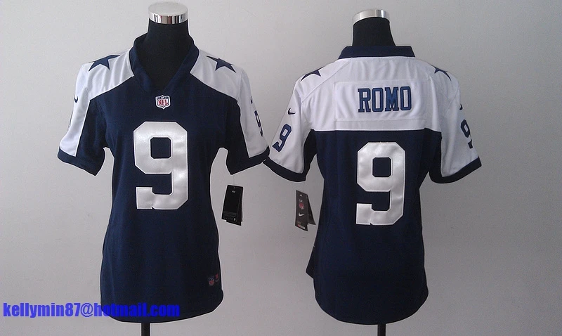 Stitiched, Dallas s, Tony Romo, Emmitt Smith, Cole besley, Sean Lee, Jason Witten, Ezekiel Elliott, для женщин Джерси - Цвет: Черный