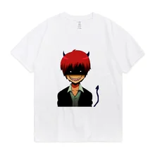 T Shirt de salle de classe pour hommes, estival et décontracté, en coton, avec dessin animé, dessin animé mignon imprimé