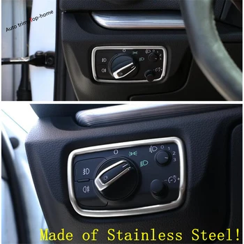

Yimaautotrims Head Lights Headlight Switches Button Cover Trim Fit For Audi Q2 2017 - 2020 / A3 2014 - 2018 Interior Mouldings