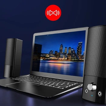 

V-117 Subwoofer Computer o Desktop Laptop Speaker Home Detachable Long Speaker