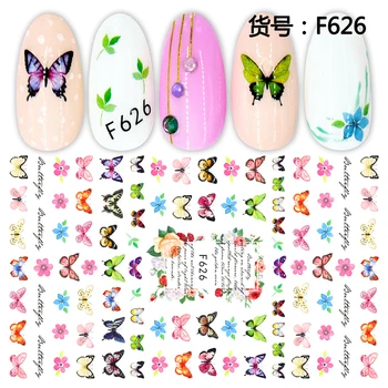 

UPRETTEGO SUPER THIN SELF ADHESIVE 3D NAIL ART NAIL SLIDER STICKER FLOWER BUTTERFLY LOVE SWEET HEART ROSE WEDDING F624-633