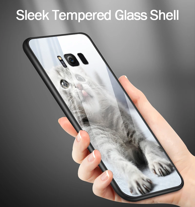 Чехол из закаленного стекла для Samsung Galaxy S8 S9 S10 Plus, чехол для телефона OnePlus 3 3T 5 5T 6 6T 7 7 Pro, роскошный противоударный жесткий чехол