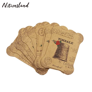 

10pcs/set Paper Thread Card Cross Stitch Embroidery Floss Thread Bobbins Storage Holder Winding Board Sewing Tools