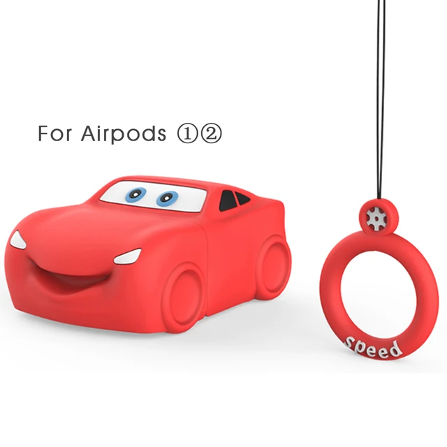 Toy Car Soft Shell Cover For Apple Airpods 1 2 Case Cover Cute Tpu Silicone Earphones Case For Airpods 1 2 Headphone Storage Box Earphone Accessories Aliexpress