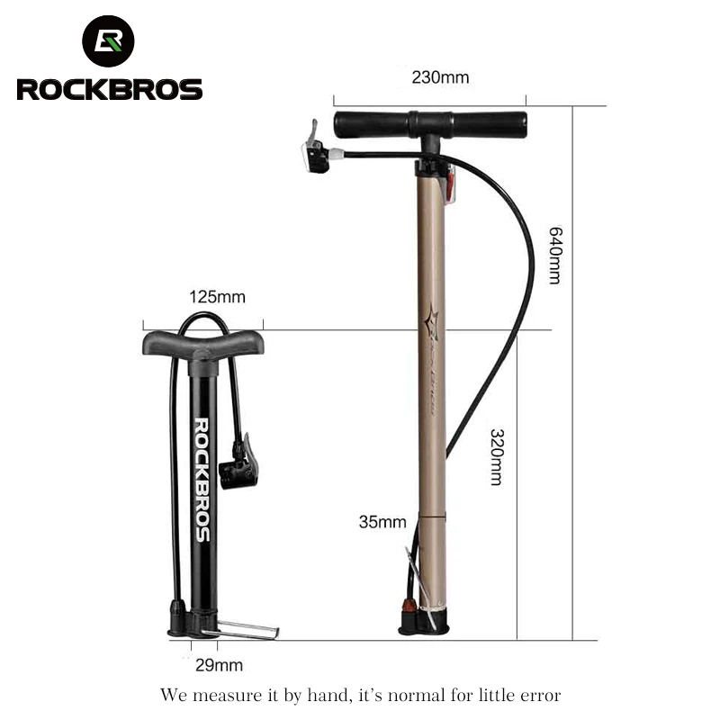 Насос велосипедный ROCKBROS 120 PSI с клапаном и иглой|Велосипедные насосы| |