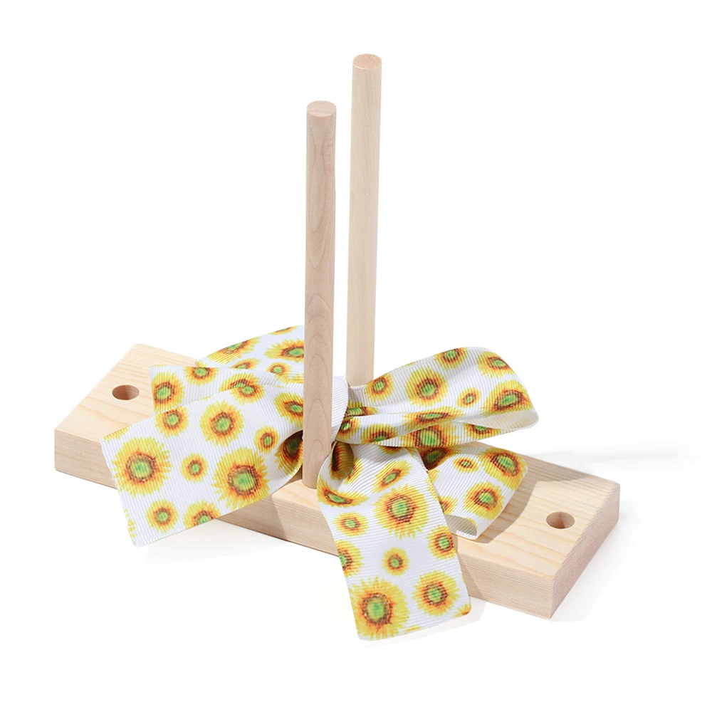 1Set 5 In 1 Multipurpose Hardwood Bow Maker Bowknot Maker Satin Wreath Gift Packing Bowing Making Tool DIY Ribbon Crafts Bowknot