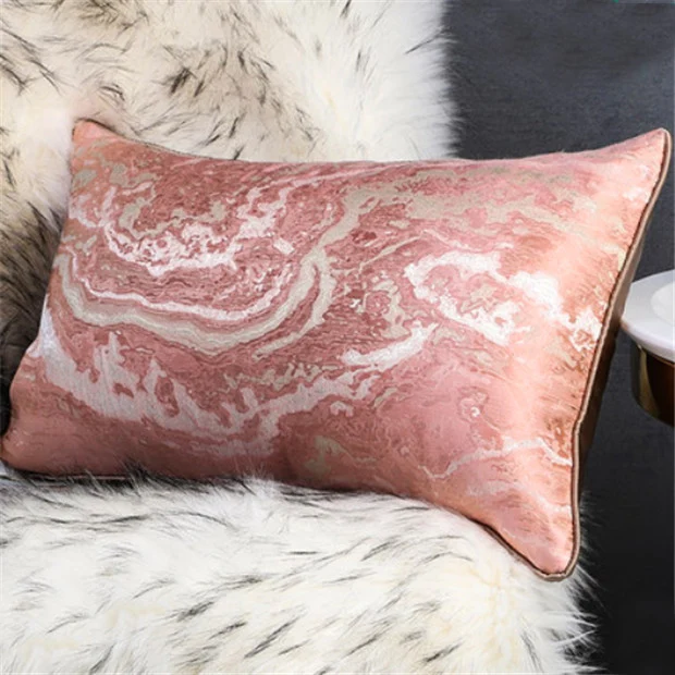 Арт жаккардовая Подушка Наволочка зеленая рябь Cojines Decorativos Para диванные декоративные подушки Housse De Coussin подушки - Цвет: Style 7