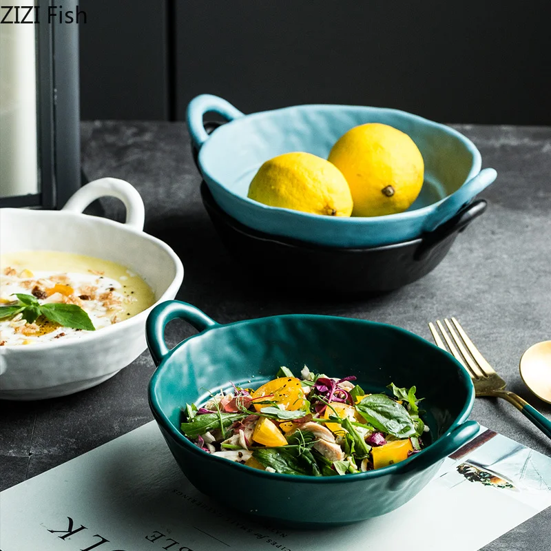 Креативная японская миска для лапши Ramen большая керамическая салата фруктовое