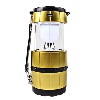 

ICOCO Solar Power LED Retractable USB Camping Light Tent Flashlight Handheld Lamp Outdoor Emergency Charging Barrel-shaped